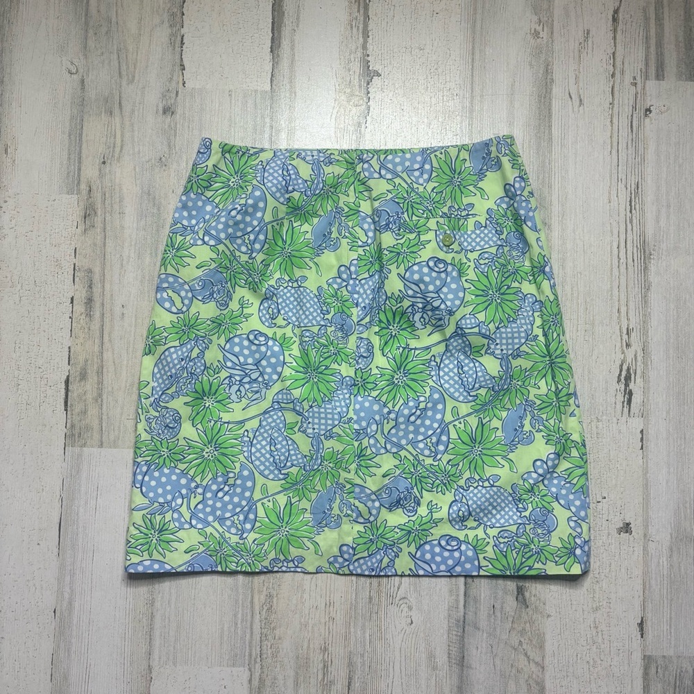 Lilly Pulitzer VTG Floral Skirt Size 2 - Picture 3 of 4